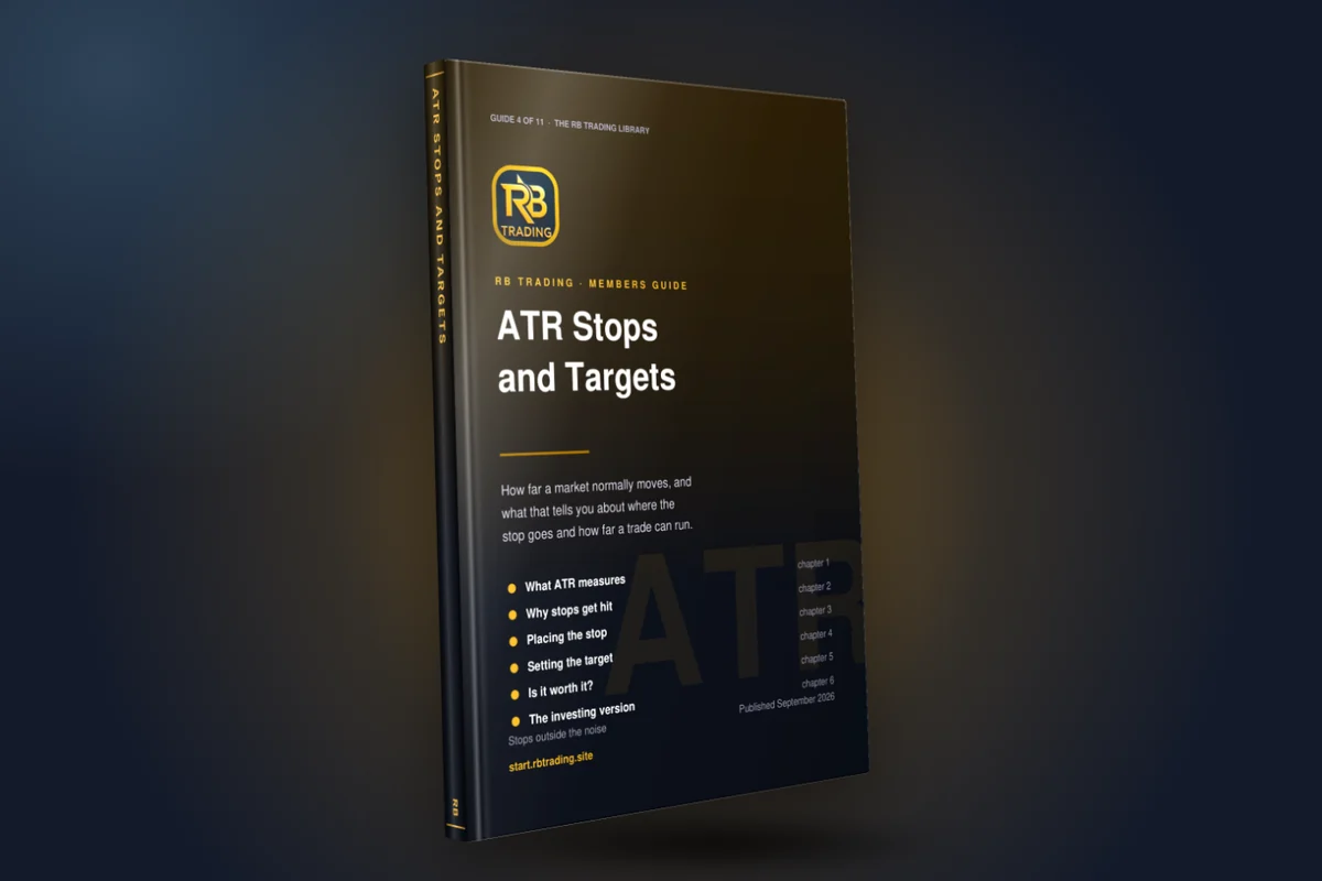 Cover of ATR Stops and Targets, an RB Trading guide